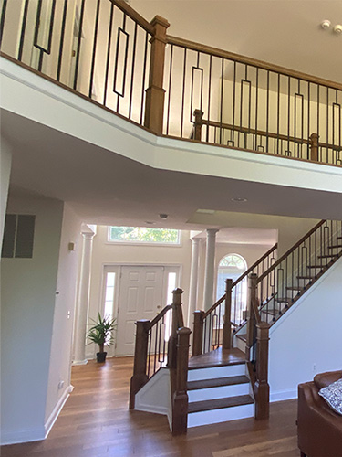 completed staircase renovation